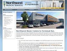 Tablet Screenshot of northwestmusic.ca